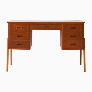 Vintage Desk with Drawers, 1960s-QWP-2034931