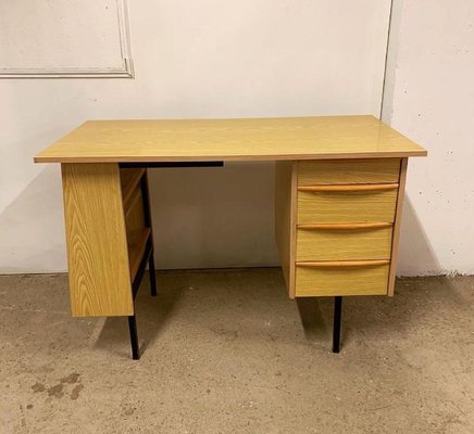 Vintage Desk with Four Drawers-HLV-1428676