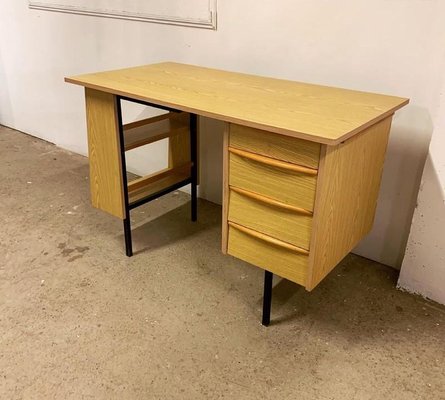 Vintage Desk with Four Drawers-HLV-1428676