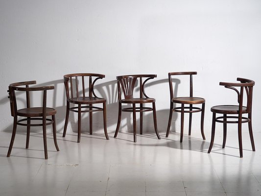 Vintage Dining Chairs, 1940, Set of 6-ZNJ-2035288