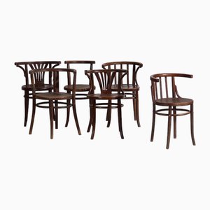 Vintage Dining Chairs, 1940, Set of 6-ZNJ-2035288