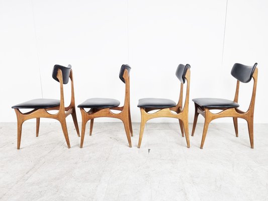 Vintage Dining Chairs attributed to Louis Van Teeffelen, 1960s-IRH-1385805