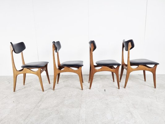 Vintage Dining Chairs attributed to Louis Van Teeffelen, 1960s-IRH-1385805