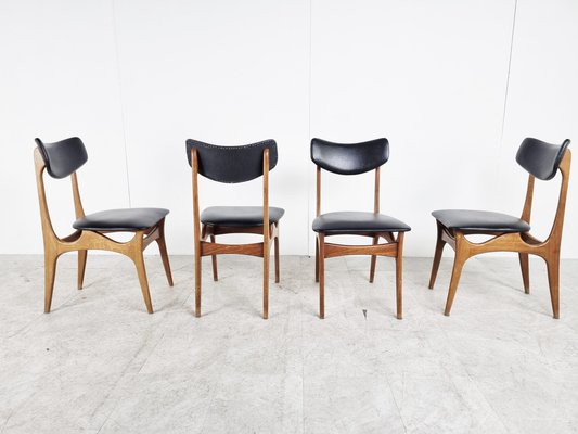 Vintage Dining Chairs attributed to Louis Van Teeffelen, 1960s-IRH-1385805