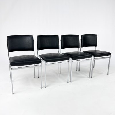 Vintage Dining Chairs, Belgium, 1980s, Set of 4-RMX-1721608