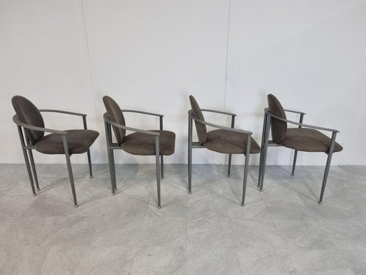 Vintage Dining Chairs by Belgo Chrom, Set of 4, 1980s-IRH-1134469