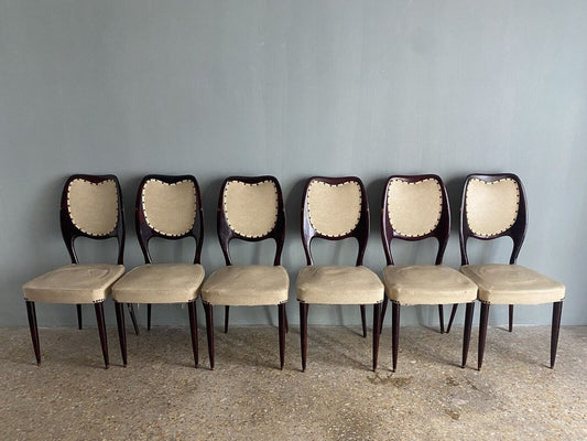 Vintage Dining Chairs by F. Lli Rigamonti, 1950s, Set of 6