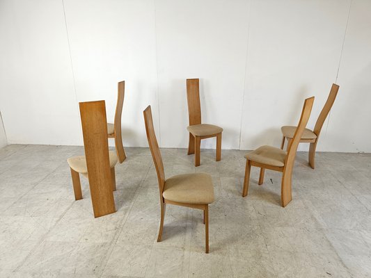 Vintage Dining Chairs by Rob and Dries Van Den Berghe, 1980s, Set of 6-IRH-1768578