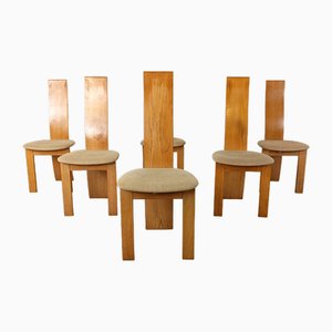 Vintage Dining Chairs by Rob and Dries Van Den Berghe, 1980s, Set of 6-IRH-1768578