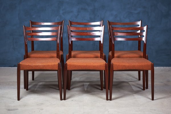 Vintage Dining Chairs by Svend Åge Madsen, 1950s, Set of 6-ZGQ-618680