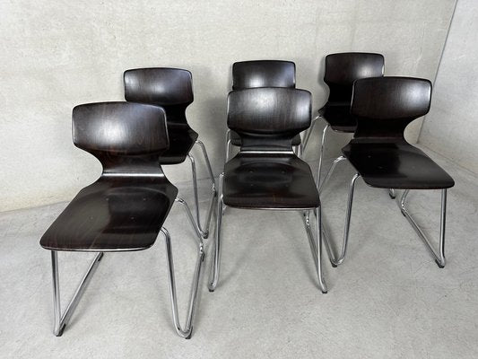 Vintage Dining Chairs from Pagholz Flötotto, Set of 6-VUD-2041934