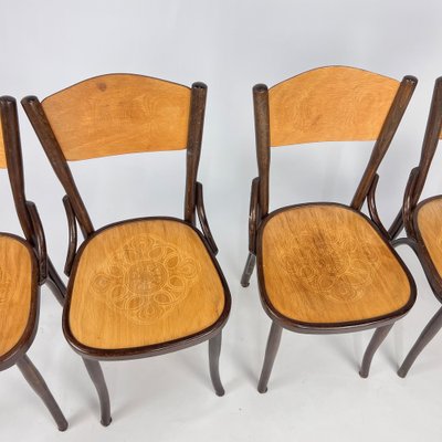 Vintage Dining Chairs from Thonet, 1930s, Set of 4-RMX-1820955