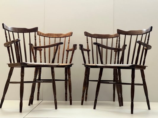 Vintage Dining Chairs from Ton, 1960s, Set of 4-ALG-1226437