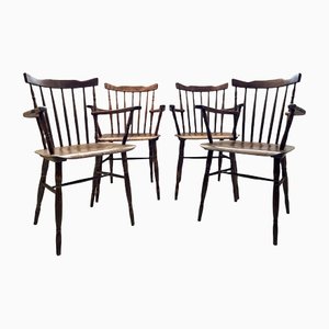 Vintage Dining Chairs from Ton, 1960s, Set of 4-ALG-1226437