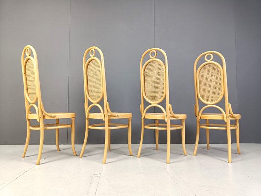 Vintage Dining Chairs in Bentwood from Thonet, 1970s, Set of 4-IRH-2028311