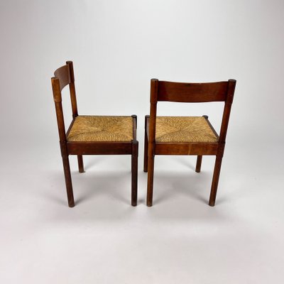 Vintage Dining Chairs in Carimate Style, 1960s, Set of 2-RMX-1373467