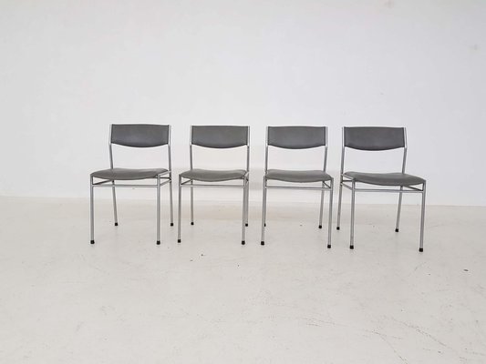 Vintage Dining Chairs in the Style of Martin Visser, Set of 4-ZO-634477