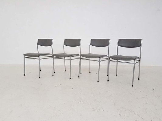 Vintage Dining Chairs in the Style of Martin Visser, Set of 4-ZO-634477