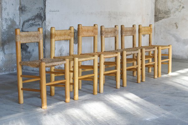 Vintage Dining Room Chairs, 1955, Set of 6-LA-1742475