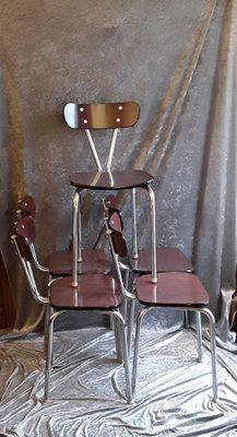 Vintage Dining Room Chairs, 1960s, Set of 5-HOI-1793648