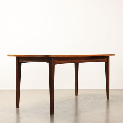 Vintage Dining Table in Painted Beech & Teak, Italy, 1960s-VMM-2023849