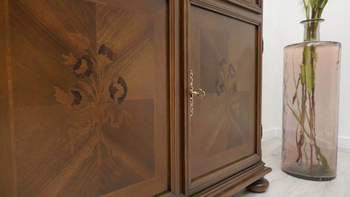 Vintage Display Cabinet in Mahogany, 1970s-ZFH-2043385