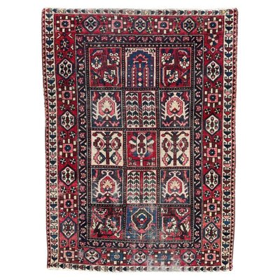 Vintage Distressed Bakhtiar Rug, 1950s-YMM-1732602