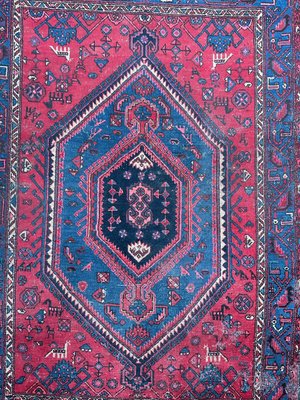 Vintage Distressed Hamadan Rug, 1950s-YMM-1732599