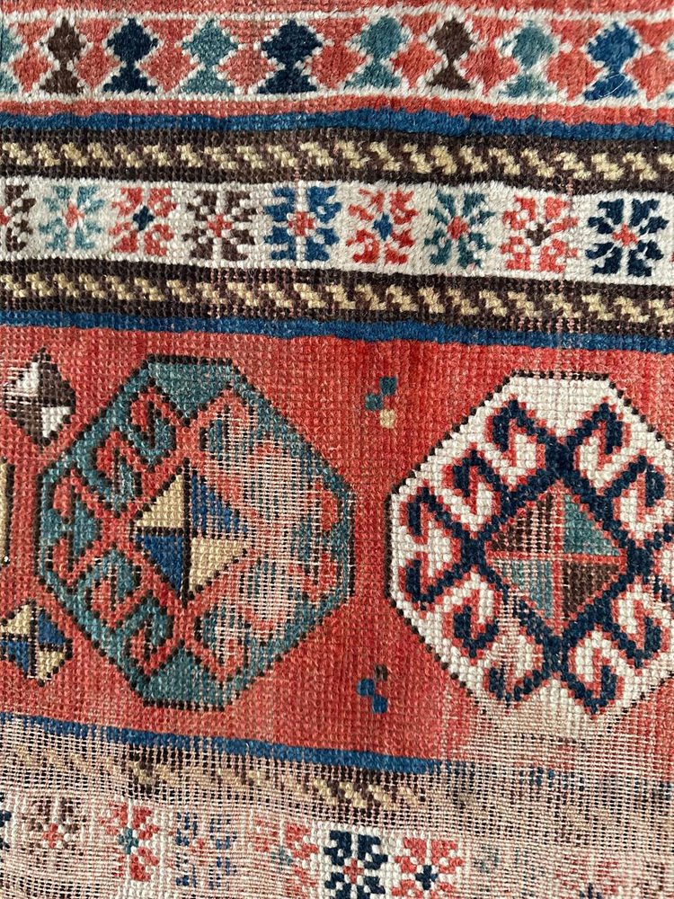 Vintage Distressed Kazak Rug