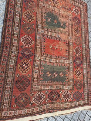 Vintage Distressed Kazak Rug