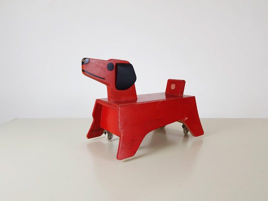 Vintage Dog Car by Konrad Keller Holzspielwaren, Germany, 1950s-ZO-633449