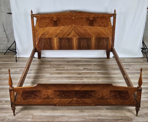 Vintage Double Bed in Brass, 1960s-ZUW-1771237