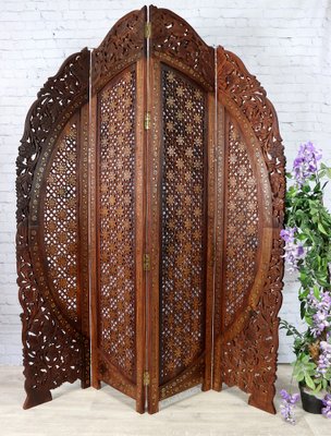 Vintage Double-Sided Room Divider in Teak, 1980s-UZN-1397121