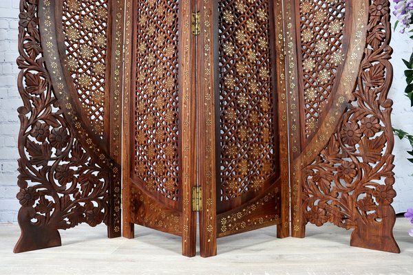 Vintage Double-Sided Room Divider in Teak, 1980s-UZN-1397121