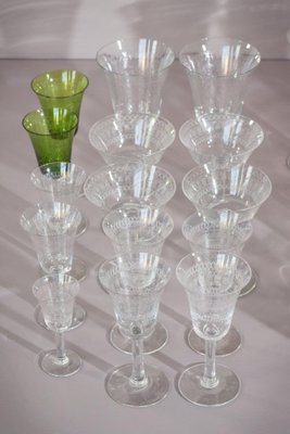 Vintage Drinking Glasses, 1890s, Set of 45-AOI-1720300