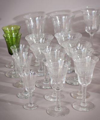 Vintage Drinking Glasses, 1890s, Set of 45-AOI-1720300