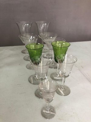 Vintage Drinking Glasses, 1890s, Set of 45-AOI-1720300