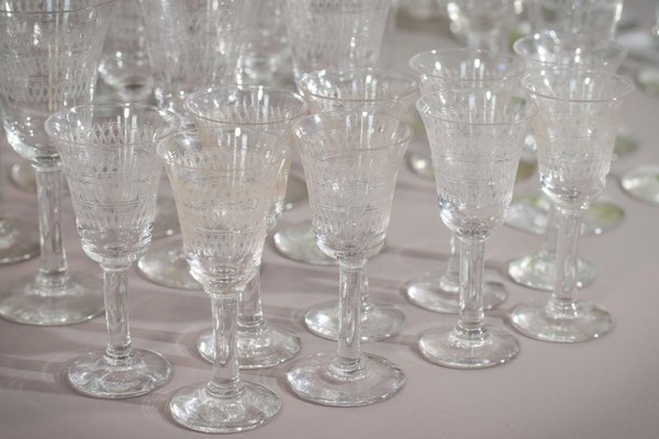 Vintage Drinking Glasses, 1890s, Set of 45-AOI-1720300