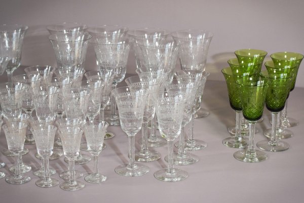 Vintage Drinking Glasses, 1890s, Set of 45-AOI-1720300