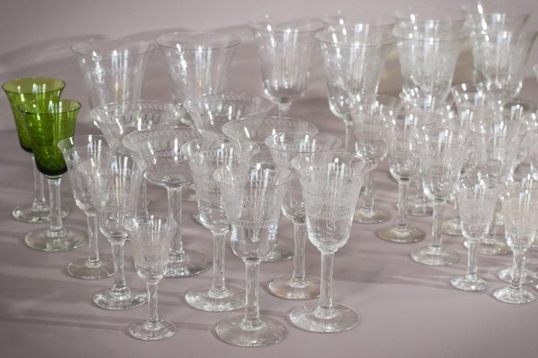 Vintage Drinking Glasses, 1890s, Set of 45-AOI-1720300