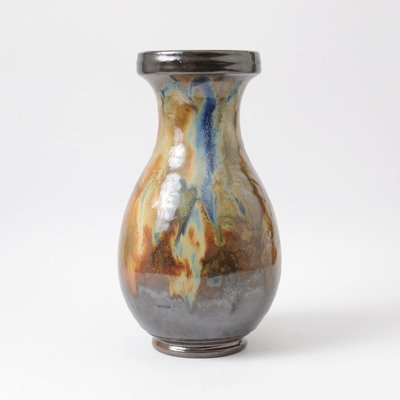 Vintage Drip Glaze Vase by Roger Guerin, 1930s-IXK-940967