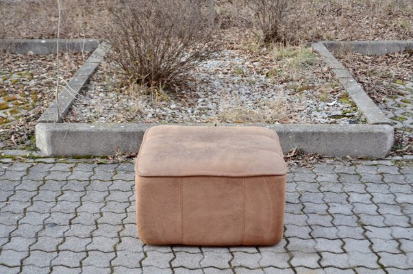 Vintage DS-44 Neck Leather Ottoman Pouf from De Sede, 1970s-UF-1373141