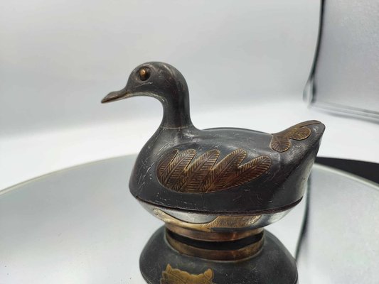 Vintage Duck Jewelry Container, 1950s-CAQ-1794953