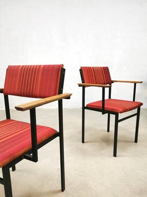 Vintage Dutch Dining Chairs by Martin Visser, Set of 4-BW-988729