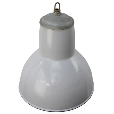 Vintage Dutch Industrial Pendant Light in Gray Enamel from Philips-BLS-1259086