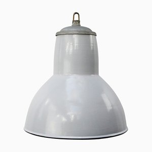 Vintage Dutch Industrial Pendant Light in Gray Enamel from Philips-BLS-1259086