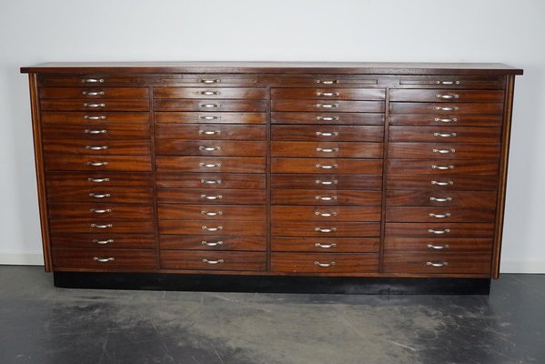 Vintage Dutch Mahogany Watchmakers Cabinet, 1930s-XO-1353337