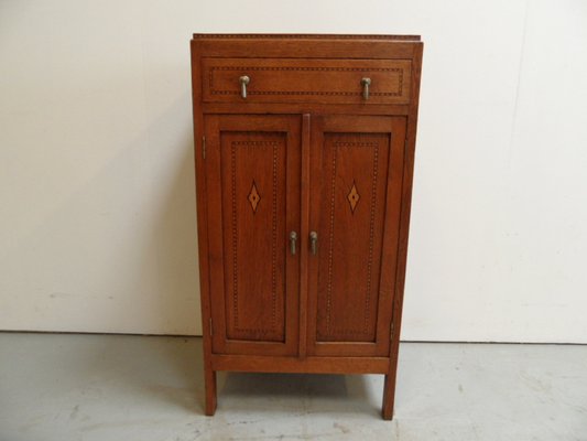 Vintage Dutch Oak Filing Cabinet, 1930s-PNJ-2041148