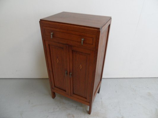 Vintage Dutch Oak Filing Cabinet, 1930s-PNJ-2041148