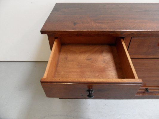 Vintage Dutch Oak Filing Cabinet with Roller Shutter, 1920s-PNJ-1369481